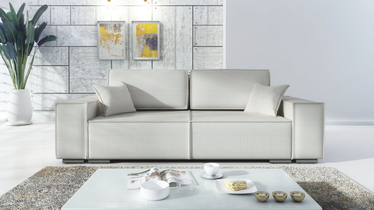 SOFA ROZKŁADANA FIORD POSO 100 250cm / SPRĘŻYNY + PIANKA