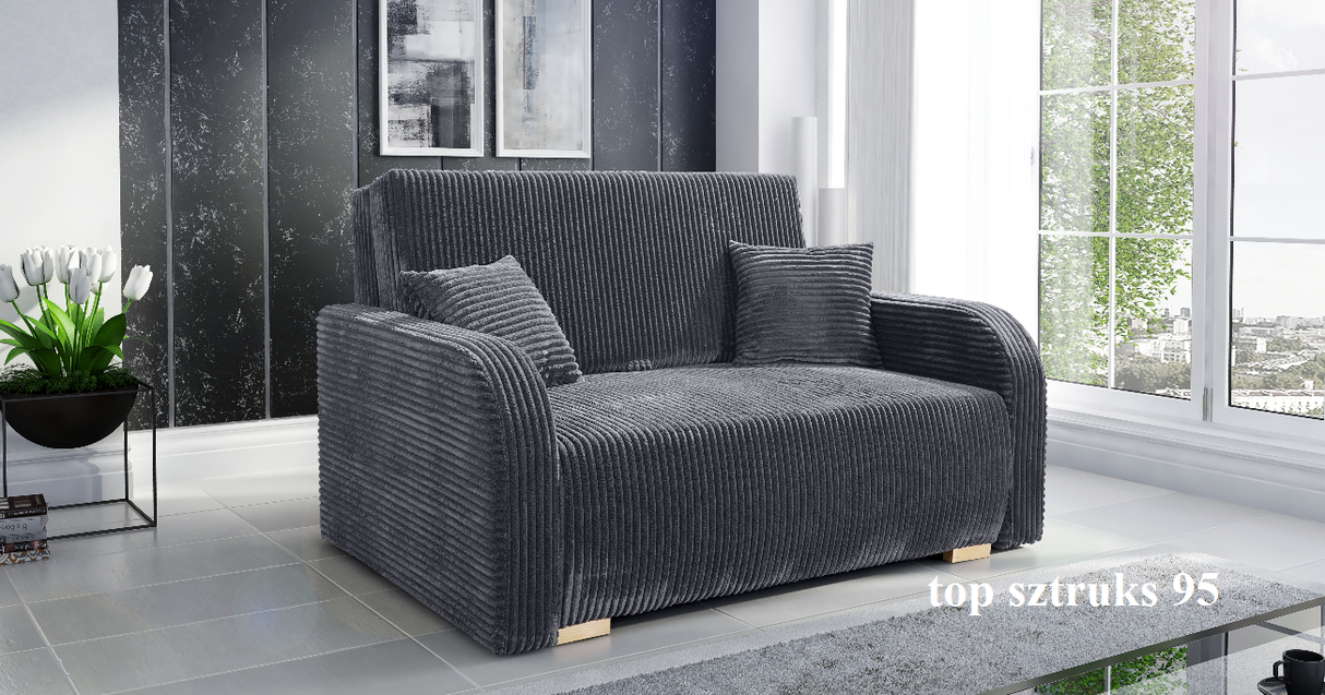 TWO SEATER SOFA BED LILY II 136CM / SPRINGS + FOAM