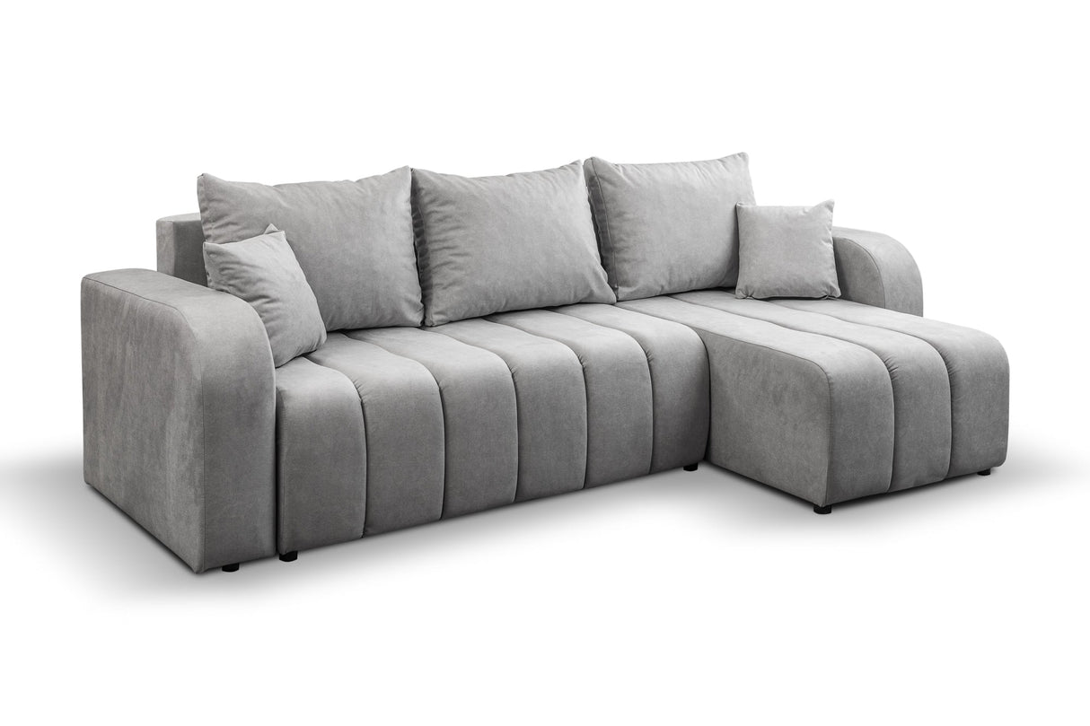 ECKSOFA BETT VENA 238CM universal RECHTE/LINKE ECKE / SCHAUM STOFF FLECKENSCHUTZ