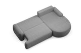 ECKSOFA BETT LUNA 264CM universal RECHTE/LINKE ECKE / SCHAUM STOFF FLECKENSCHUTZ