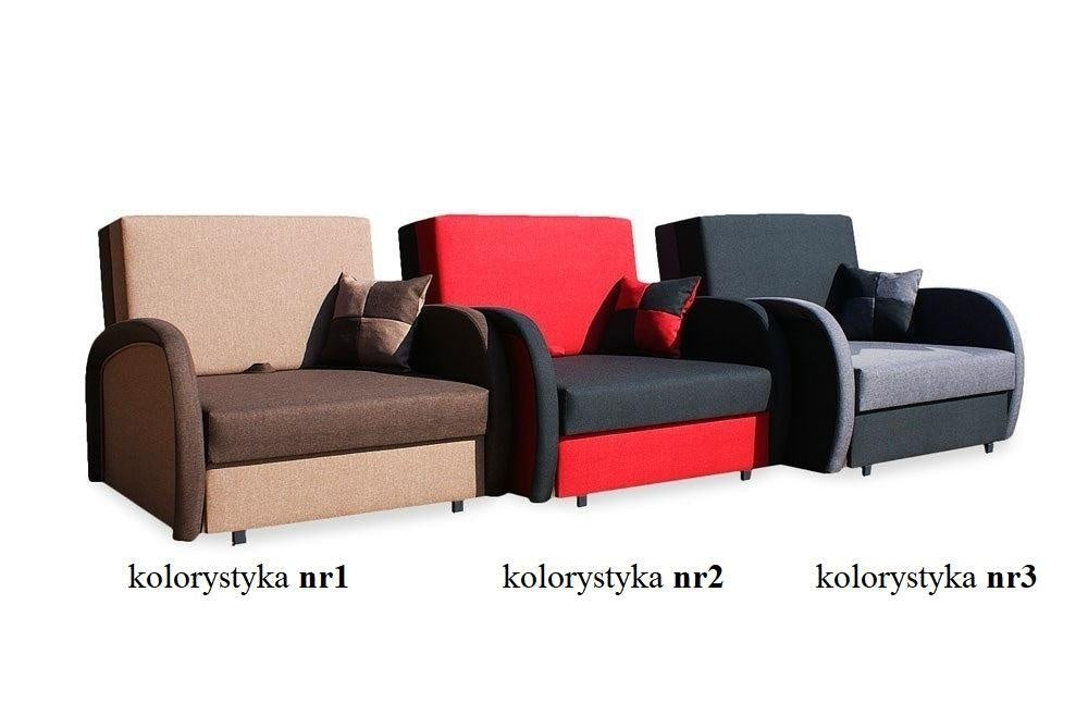 SINGLE SOFA BED SUZIE 97CM CHOICE OF COLORS / FOAM
