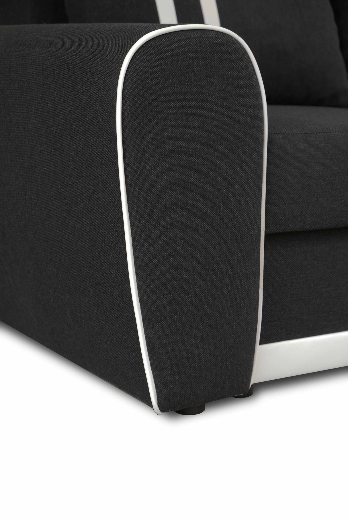 ECKSOFA BETT DORIS 246CM 2X STAURAUM UNIVERSAL RECHTE/LINKE ECKE / BONELLFEDERN + SCHAUMSTOFF