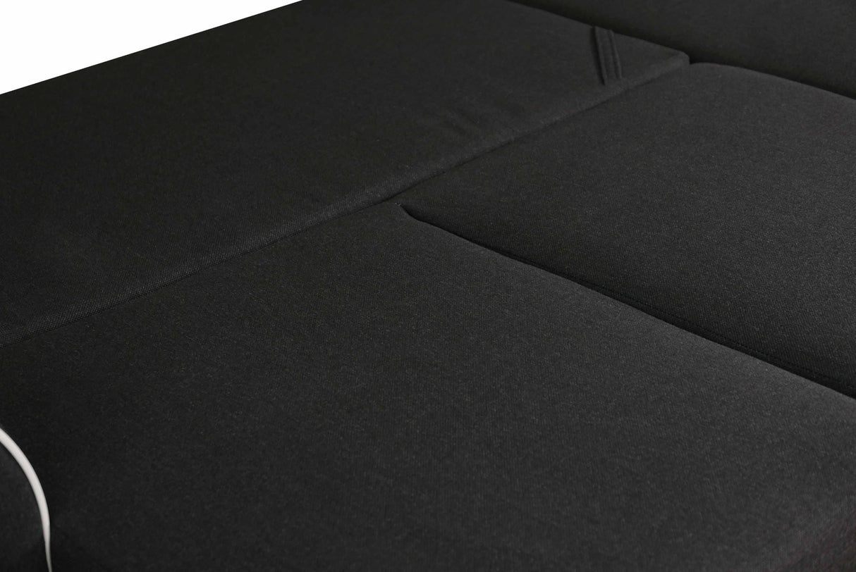 ECKSOFA BETT DORIS 246CM 2X STAURAUM UNIVERSAL RECHTE/LINKE ECKE / BONELLFEDERN + SCHAUMSTOFF