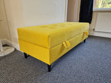 OTTOMAN AUFBEWAHRUNGSBOX 129X55CM PASSEND ZUM SOFA BRIAN UND PALMO AUSWAHL AN FARBEN