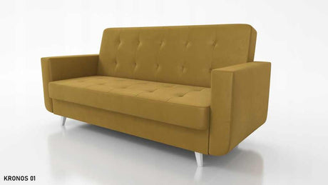 SOFA BETT NEO 218cm / FEDERN + SCHAUM AUSWAHL DER FARBE LEICHT ZU REINIGENDER STOFF