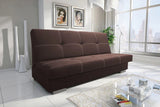 Slaapbank Axel 195cm Sawana 16 Bruin / Veren + Schuim