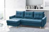 ECKSOFA BETT BRIAN 2X STAURAUM MALMÖ 85 222x140cm universal RECHTE/LINKE ECKE / BONELLFEDERN + SCHAUMSTOFF