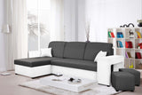 ECKSOFA BETT ARRO 255CM 2X STAURAUM UNIVERSALE ECKE RECHTS/LINKS ECKE / BONELLFEDERN + SCHAUMSTOFF