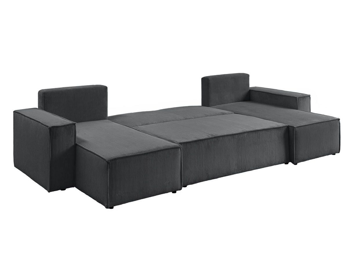 ECKSOFA BETT BERGAMO U 315CM FEDERN + SCHAUM
