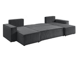 ECKSOFA BETT BERGAMO U 315CM FEDERN + SCHAUM