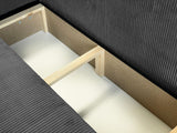 ECKSOFA BETT BERGAMO U 315CM FEDERN + SCHAUM