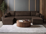 ECKSOFA BETT BERGAMO U 315CM FEDERN + SCHAUM