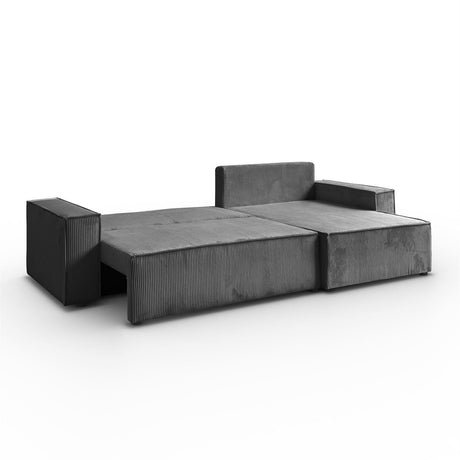 ECKSOFA BETT BERGAMO XL 277CM FEDERN + SCHAUM