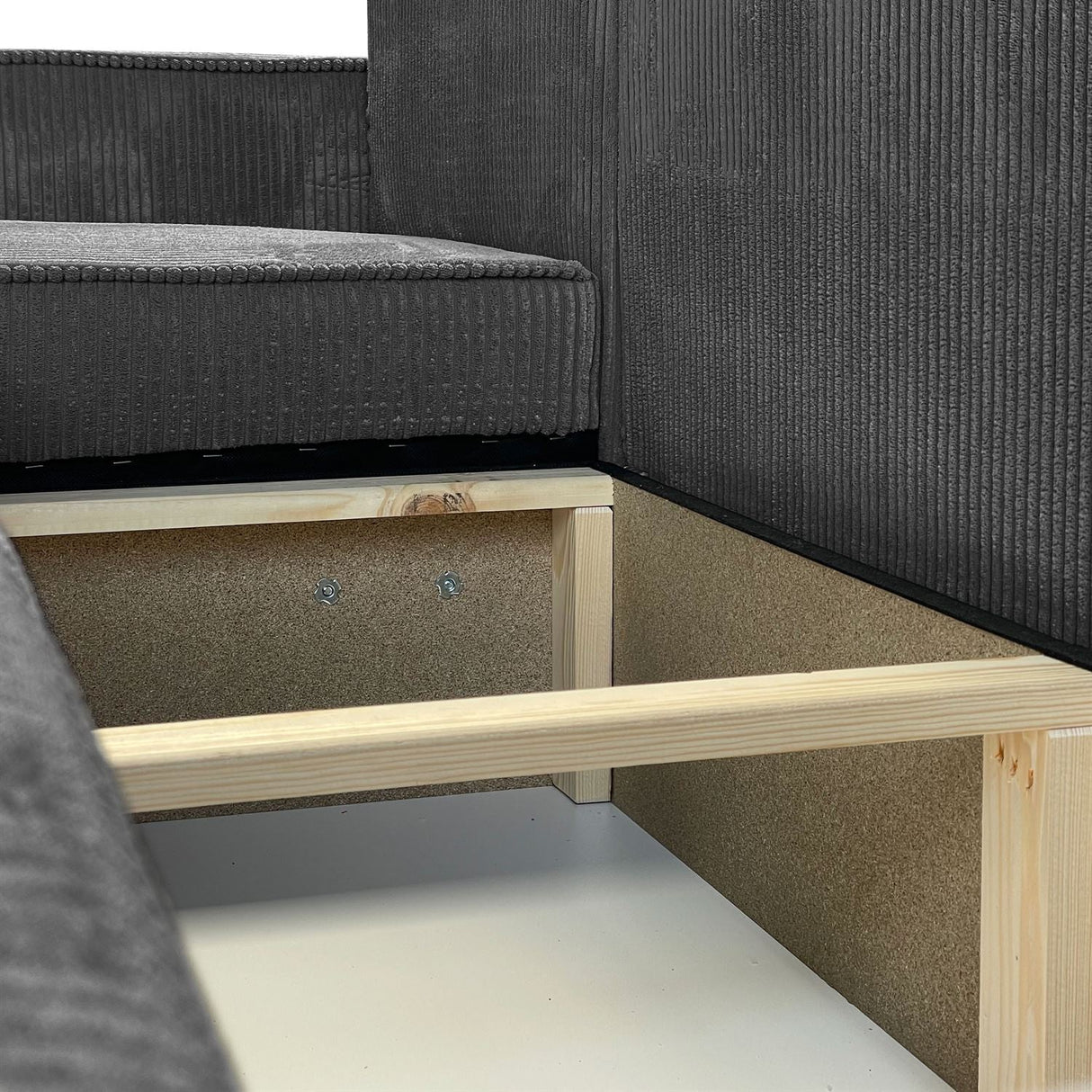 ECKSOFA BETT BERGAMO XL 277CM FEDERN + SCHAUM
