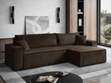 ECKSOFA BETT BERGAMO XL 277CM FEDERN + SCHAUM