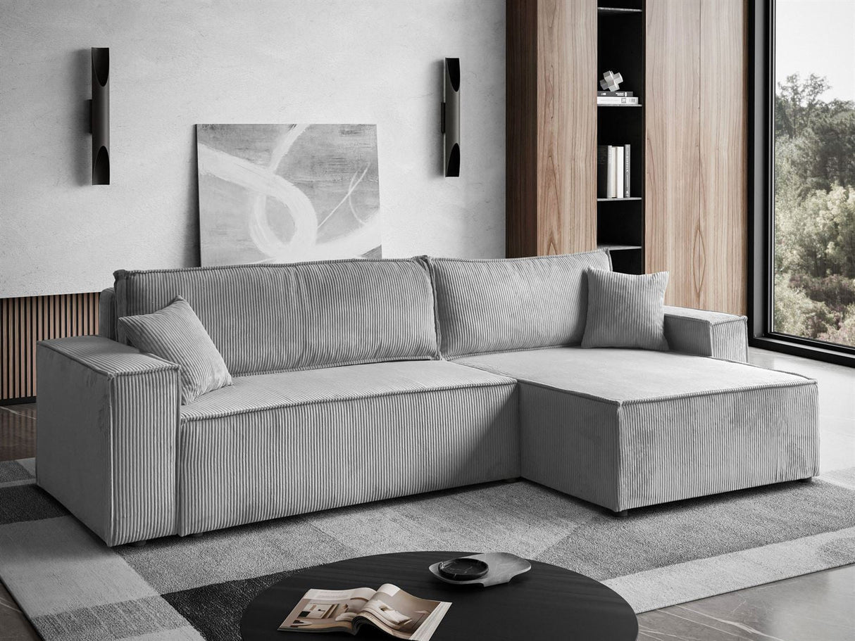 ECKSOFA BETT BERGAMO XL 277CM FEDERN + SCHAUM
