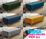 OTTOMAN AUFBEWAHRUNGSBOX 129X55CM PASSEND ZUM SOFA BRIAN UND PALMO AUSWAHL AN FARBEN