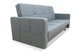 SOFA BETT COSMO 210cm / FEDERN + SCHAUM AUSWAHL DER FARBE LEICHT ZU REINIGENDER STOFF