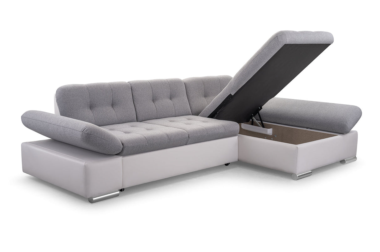 ECKSOFA BETT TOKYO 278cm TATUM 278 / SOFT 17 / FEDERN + SCHAUM