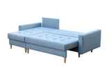 ECKSOFA BETT BRIAN 2X STAURAUM MALMÖ 41 222x140cm universal RECHTE/LINKE ECKE / BONELL FEDERN + SCHAUMSTOFF