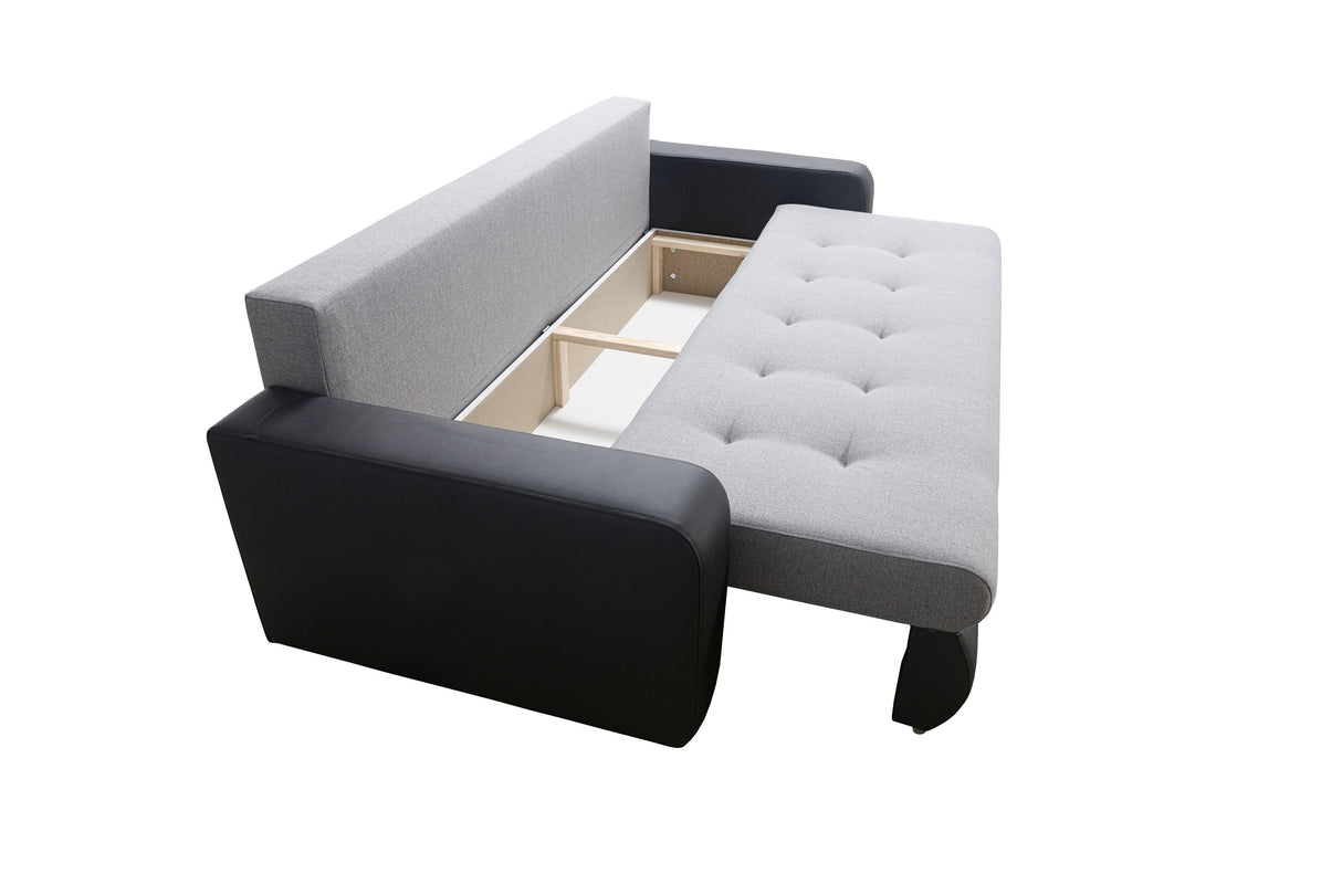 Slaapbank Davy 228cm / Bonell-veren + schuimkleur naar keuze