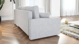 ECKSOFA BETT FINO 228CM + PASSENDER HOCKER / FEDERN + SCHAUMSTOFF