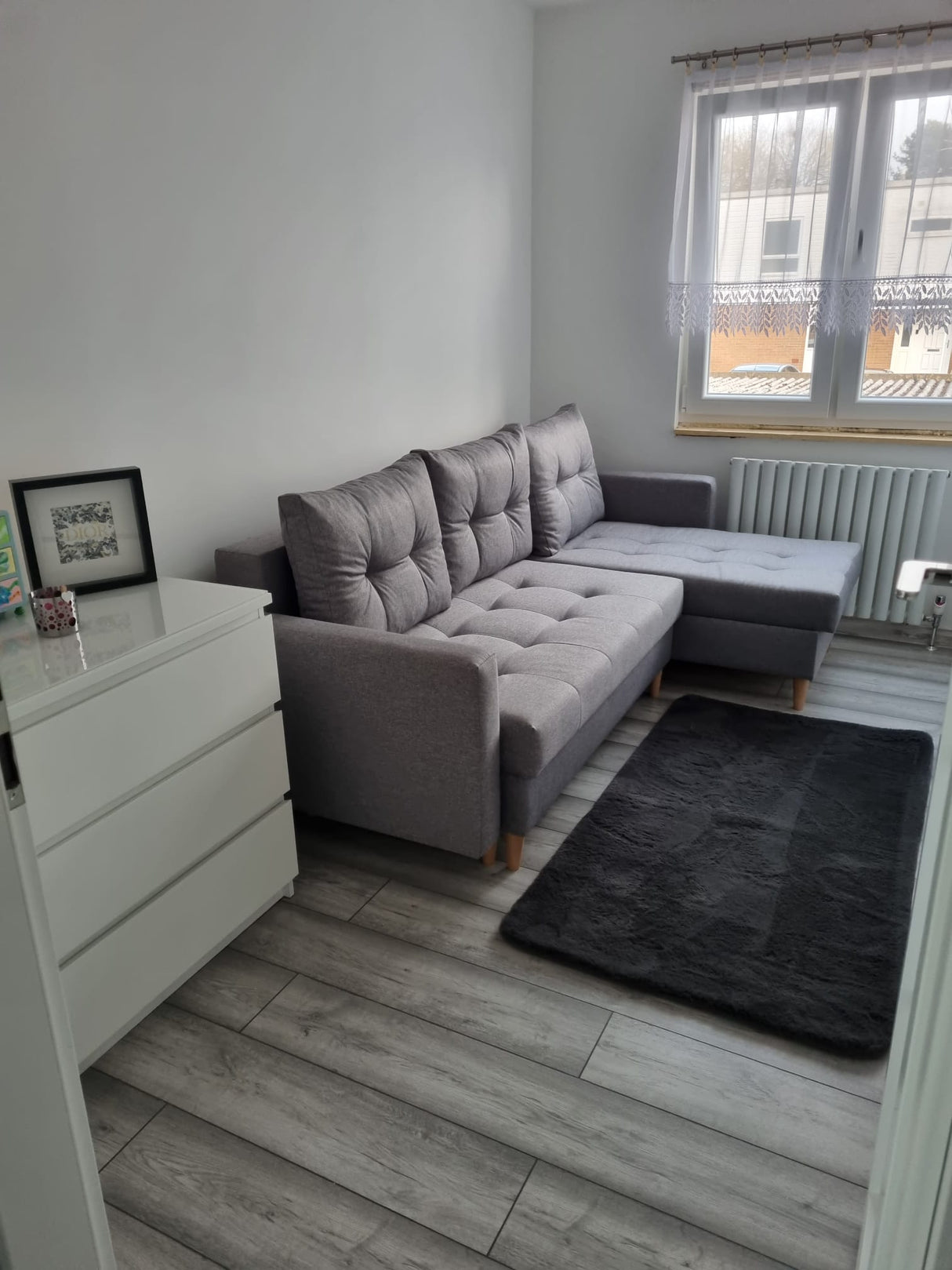 ECKSOFA BETT BRIAN 222x140CM 2X STAURAUM  Universal  ECKE RECHTS/LINKS  / BONELLFEDERN + SCHAUMSTOFF