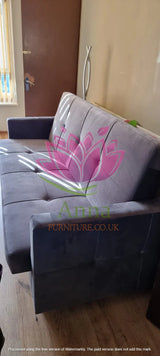 SOFA BETT COSMO 210cm / FEDERN + SCHAUM AUSWAHL DER FARBE LEICHT ZU REINIGENDER STOFF