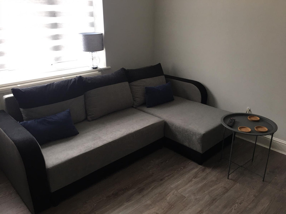 ECKSOFA BETT ALEXIS 228cm universal RECHTE/LINKE ECKE / SCHAUM