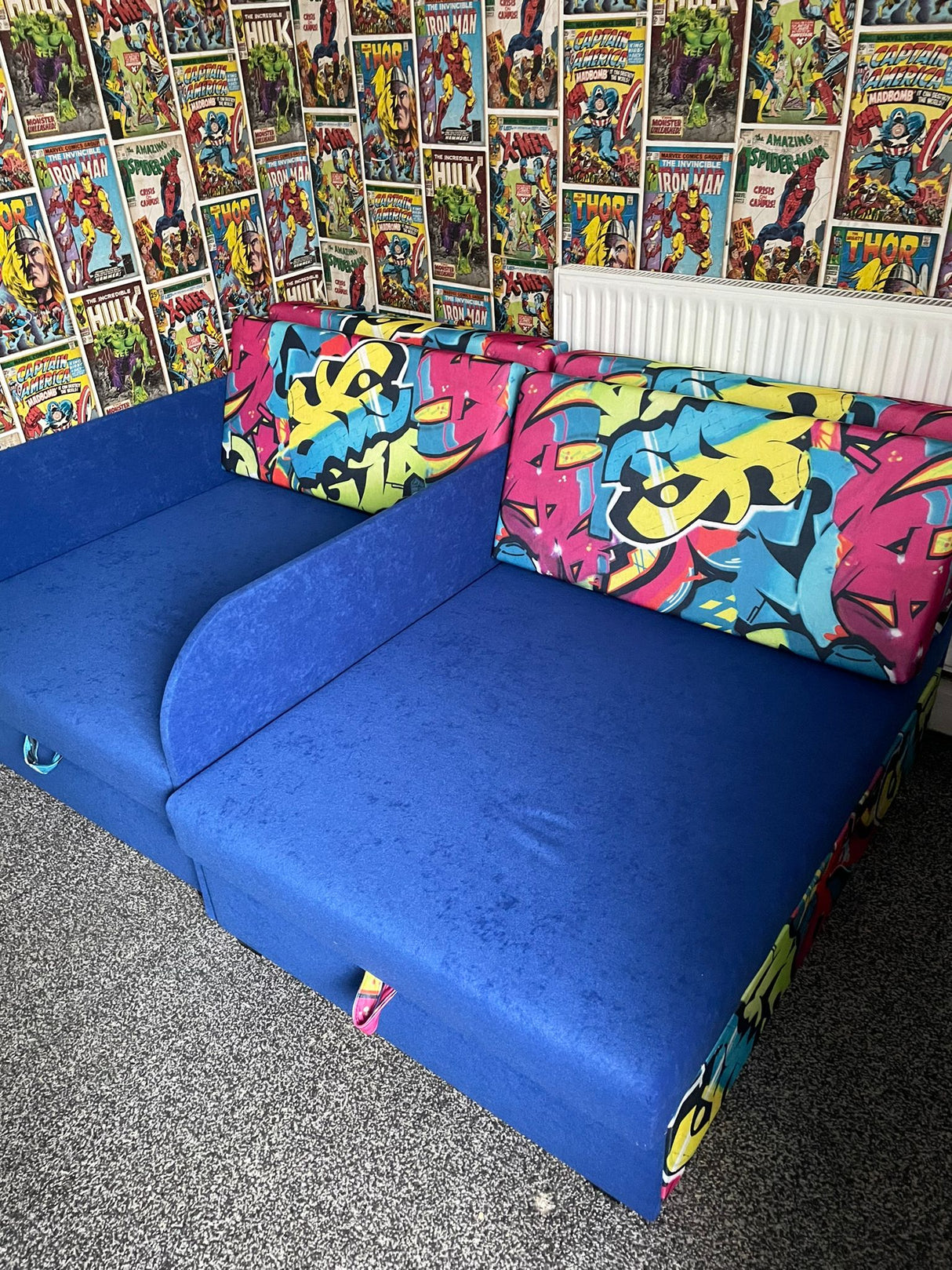 ECKSOFA BETT LONDON 2316/1115/60 252CM 2X STAURAUM FLECKENRESISTENTER LEICHT ZU REINIGENDER STOFF / BONELLFEDERN + SCHAUMSTOFF