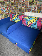 ECKSOFA BETT LONDON 2316/1115/60 252CM 2X STAURAUM FLECKENRESISTENTER LEICHT ZU REINIGENDER STOFF / BONELLFEDERN + SCHAUMSTOFF