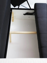 ECKSOFA BETT SAM TWIST 2 / 1116 BRAUN 236CM 2X STAURAUM UNIVERSAL RECHTE/LINKE ECKE / BONELLFEDERN + SCHAUMSTOFF