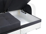 ECKSOFA BETT SAM TWIST 7 / 1124 236CM 2X STAURAUM universal RECHTE/LINKE ECKE / BONELLFEDERN + SCHAUM