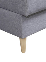 ECKSOFA BETT PALMO 2X STAURAUM MALMÖ 90 GRAU 240cm universal RECHTE/LINKE ECKE / BONELLFEDERN + SCHAUMSTOFF
