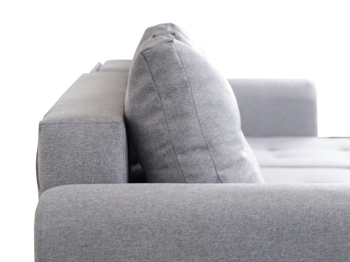 ECKSOFA BETT PALMO 2X STAURAUM GRÜN MALMÖ 37 240cm universal RECHTE/LINKE ECKE / BONELLFEDERN + SCHAUMSTOFF