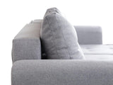 ECKSOFA BETT PALMO 2X STAURAUM GRAFIT MALMÖ 96 240cm universal RECHTE/LINKE ECKE / BONELLFEDERN + SCHAUM