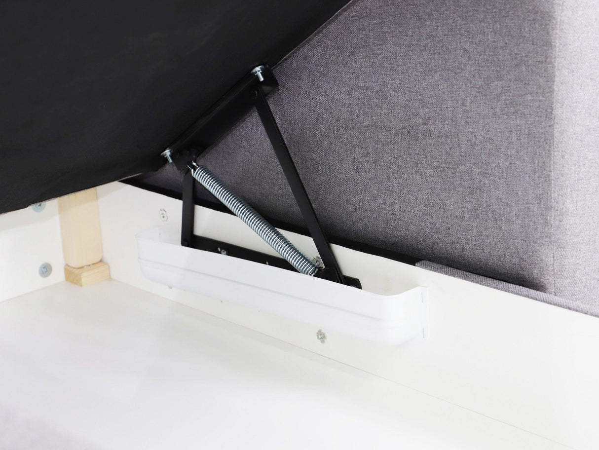 ECKSOFA BETT PALMO 2X STAURAUM MALMÖ 85 240cm universal RECHTE/LINKE ECKE / BONELLFEDERN + SCHAUMSTOFF