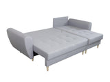 ECKSOFA BETT PALMO 2X STAURAUM MALMÖ 85 240cm universal RECHTE/LINKE ECKE / BONELLFEDERN + SCHAUMSTOFF