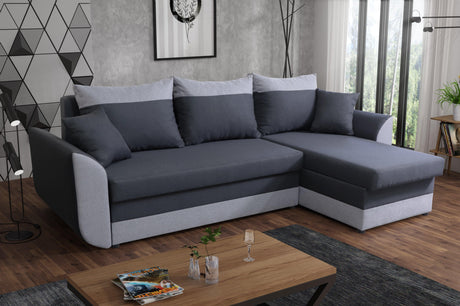ECKSOFA BETT TRINITY 234CM 2x STAURAUM / SCHAUM