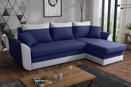 ECKSOFA BETT TRINITY 234CM 2x STAURAUM / SCHAUM