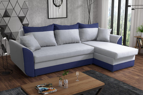 ECKSOFA BETT TRINITY 234CM 2x STAURAUM / SCHAUM
