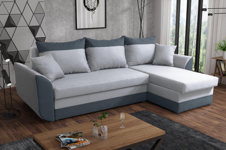 ECKSOFA BETT TRINITY 234CM 2x STAURAUM / SCHAUM