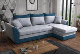 ECKSOFA BETT TRINITY 234CM 2x STAURAUM / SCHAUM