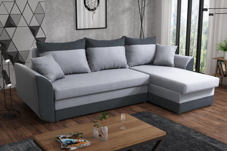 ECKSOFA BETT TRINITY 234CM 2x STAURAUM / SCHAUM