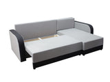ECKSOFA BETT ALEXIS 228cm universal RECHTE/LINKE ECKE / SCHAUM