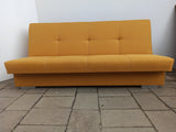 Slaapbank Axel 195cm Twist 10 Geel / Veren + Schuim