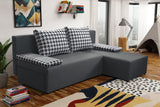 SMALL CORNER SOFA BED TOM 201CM MALMO 95 UNIVERSAL CORNER / FOAM