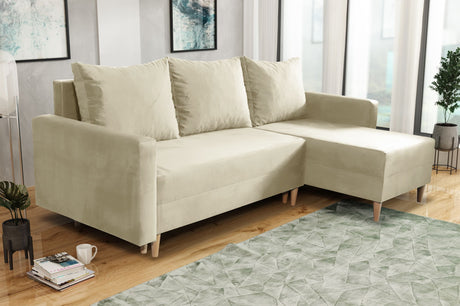 NEU! ECKSOFA BETT SNUGGY 222CM AUSWAHL VON 41 FARBEN UNIVERSALE ECKE RECHTS/LINKS / SCHAUMSTOFF