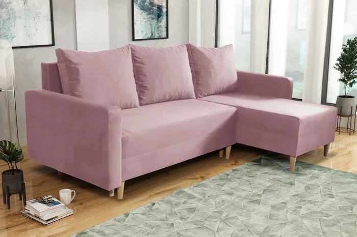 NEU! ECKSOFA BETT SNUGGY 222CM MANILA09 UNIVERSALE ECKE RECHTS/LINKS / SCHAUMSTOFF