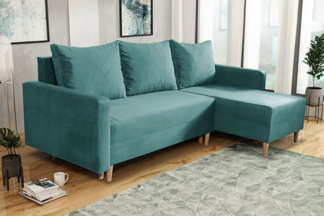 NEU! ECKSOFA BETT SNUGGY 222CM AUSWAHL VON 41 FARBEN UNIVERSALE ECKE RECHTS/LINKS / SCHAUMSTOFF